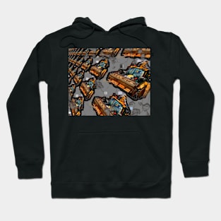 Caterpiller in concrete pattern Hoodie